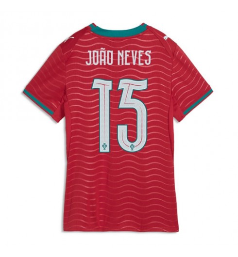 Portugalsko Joao Neves #15 Domácí Dres pro Dámské MS 2026 Krátký Rukáv Portugalsko Joao Neves #15 Domácí Dres pro Dámské MS 2026 Krátký Rukáv